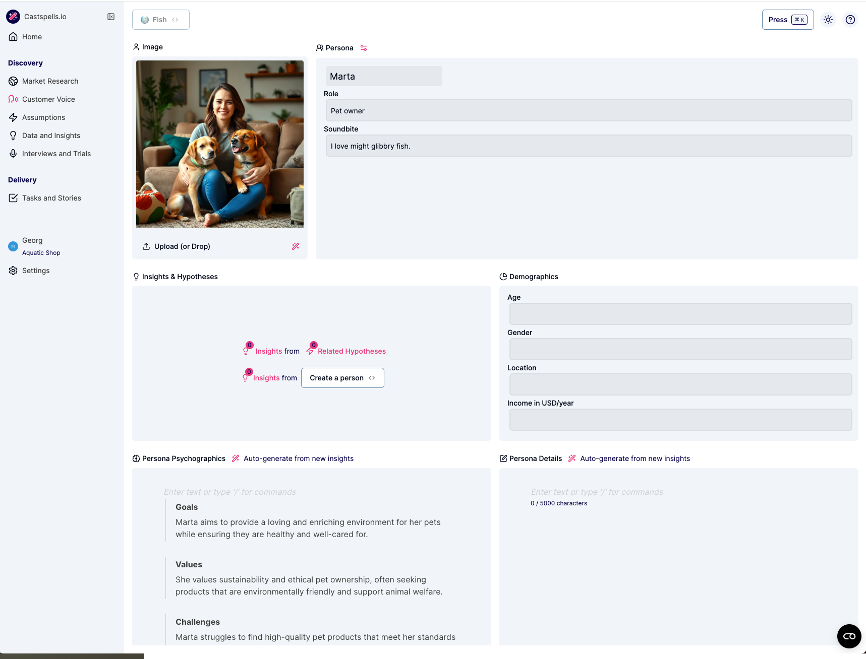 CastSpells.io - Screenshot 2 showing product features and functionality