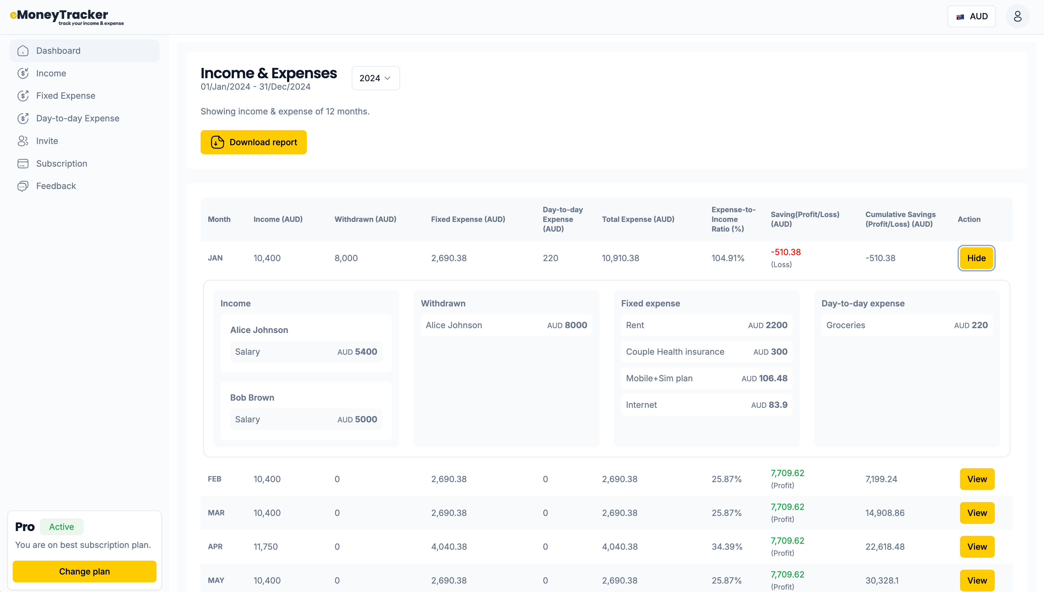 emoneytracker - Отслеживайте доход и расходы с легким способом - без электронных таблиц! медиа 1