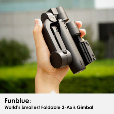 Funblue: Smallest Foldable 3-Axis Gimbal