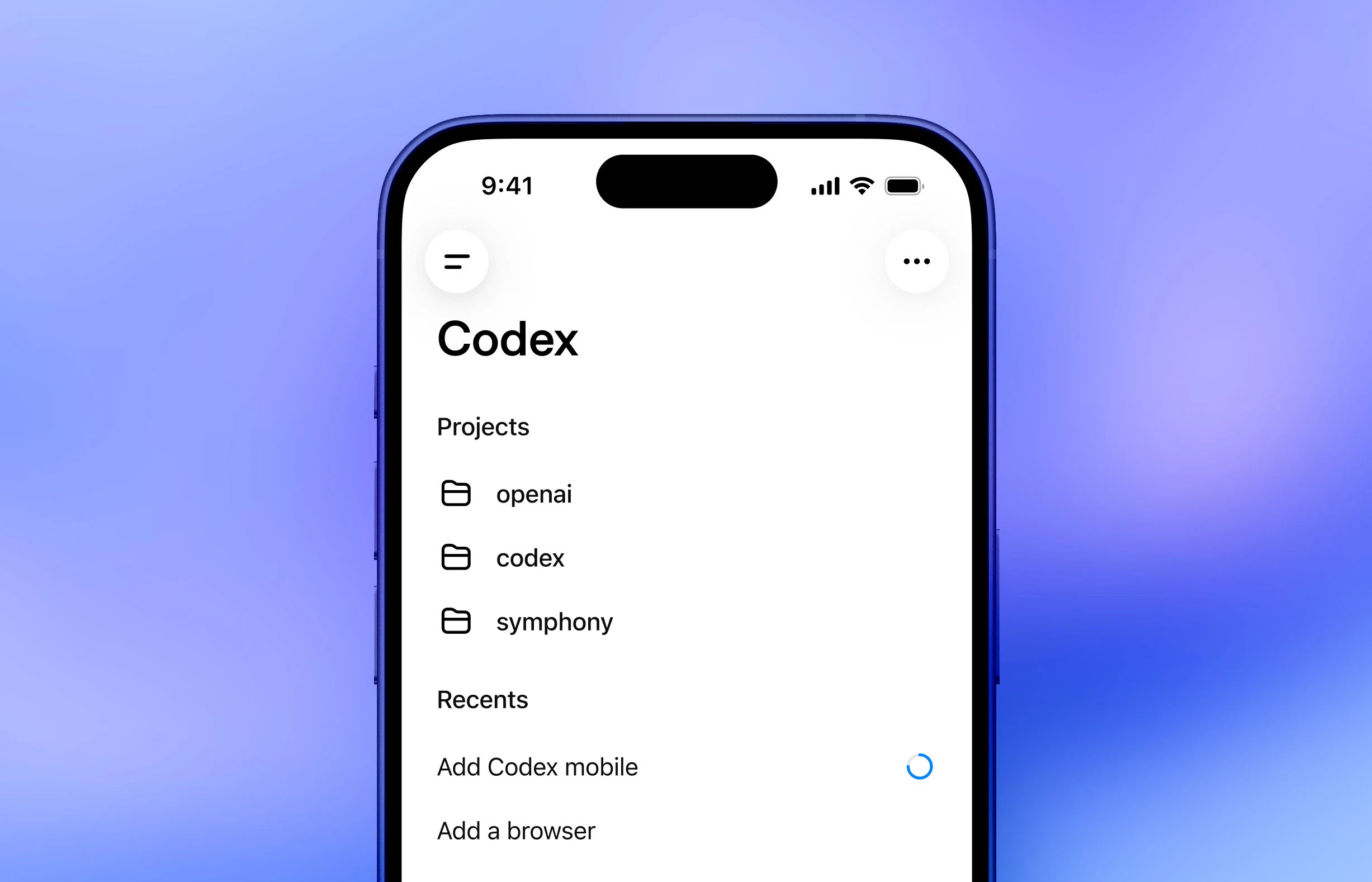 Codex mobile  screenshot 1