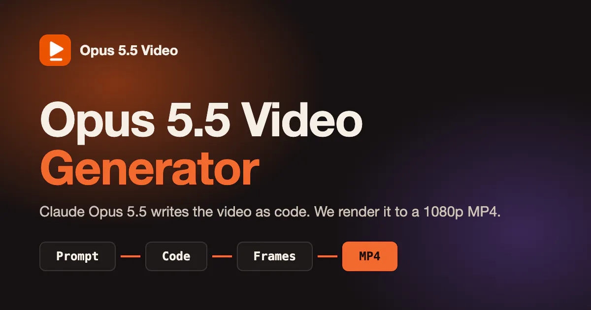 Opus 5.5 Video Generator gallery image