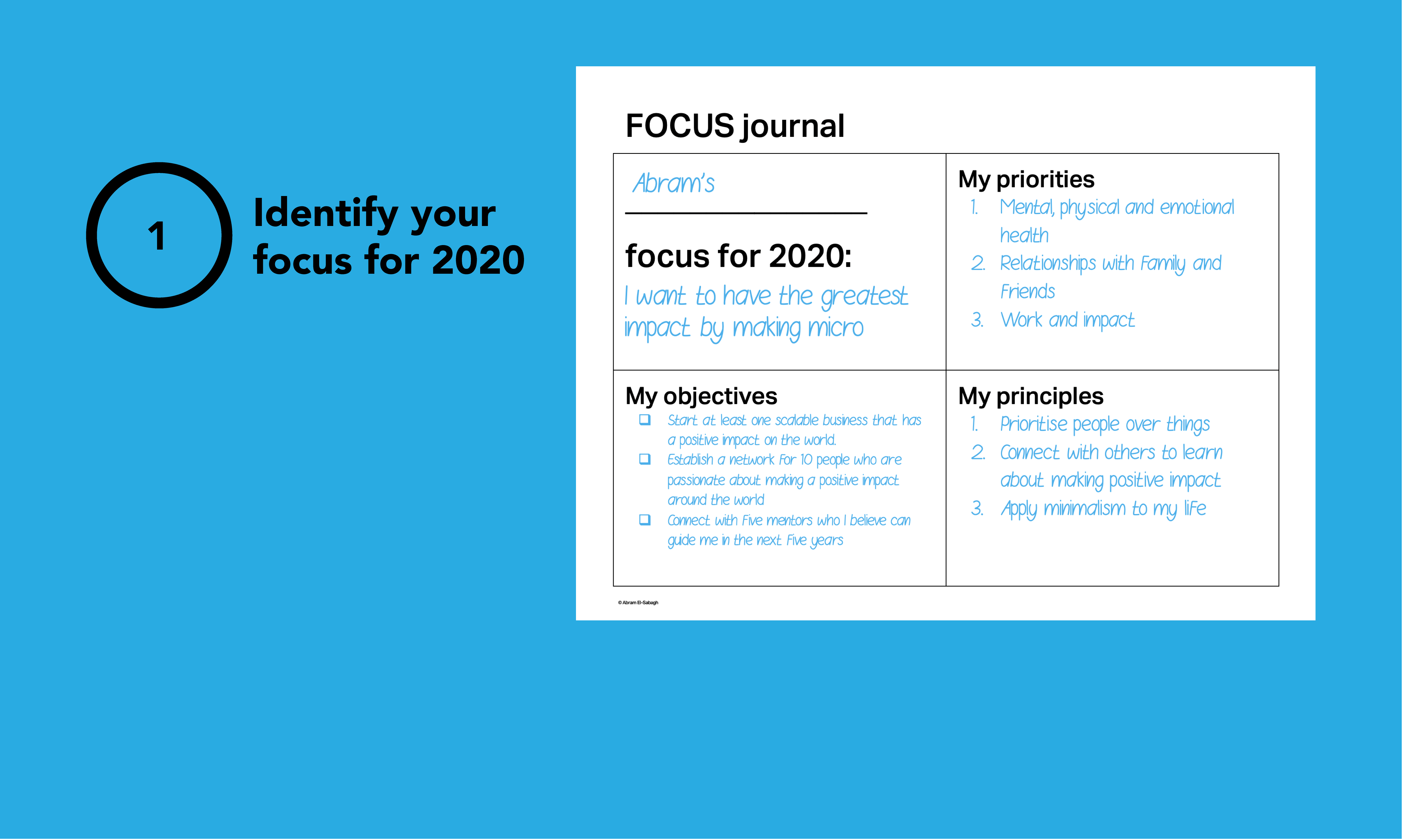 Focus journal gallery image