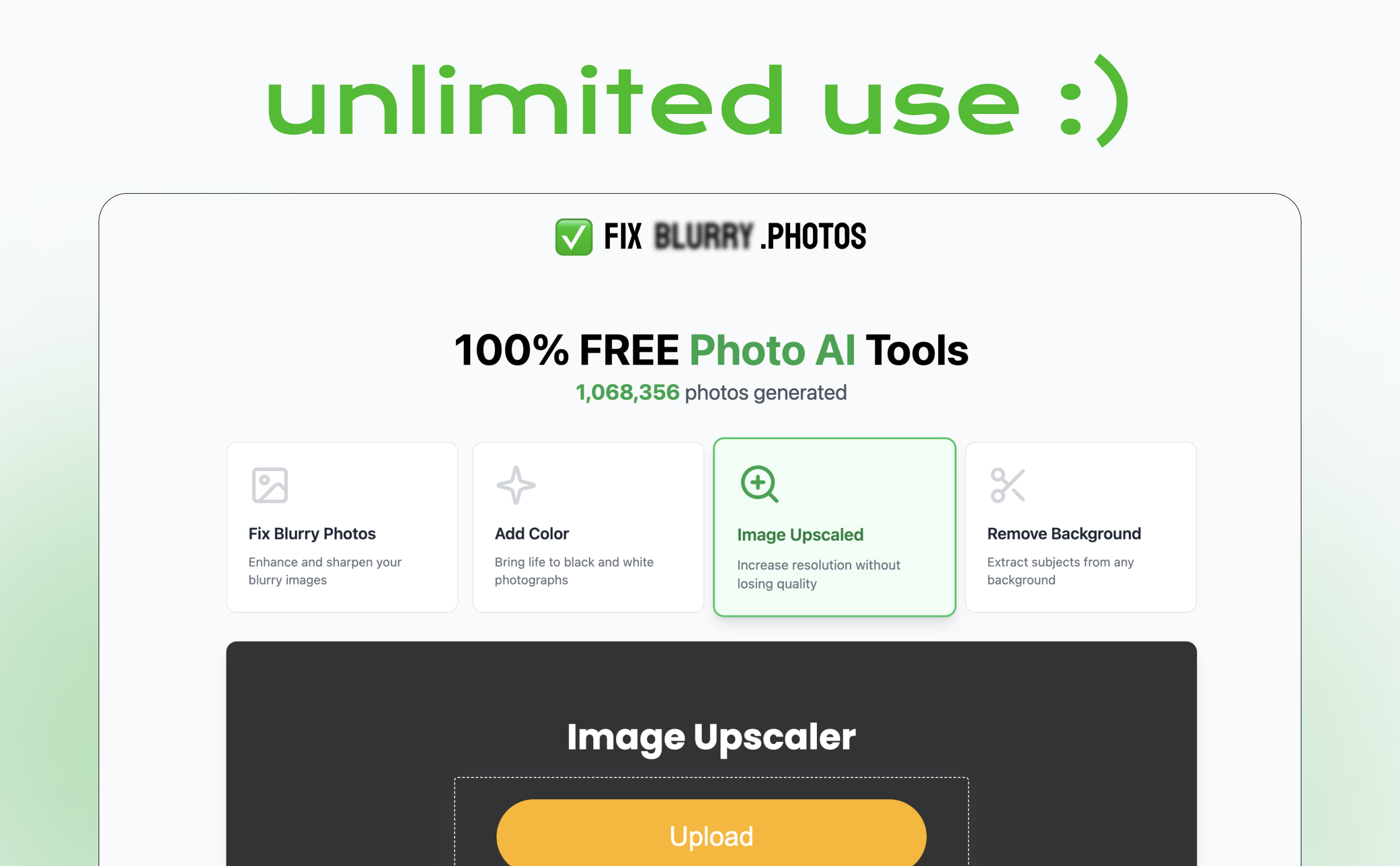 Bulanık Fotoğraflar V2'yi düzeltin - ✨ Fotoğrafları hızlı bir şekilde düzeltmek için ücretsiz AI araçları medya 2