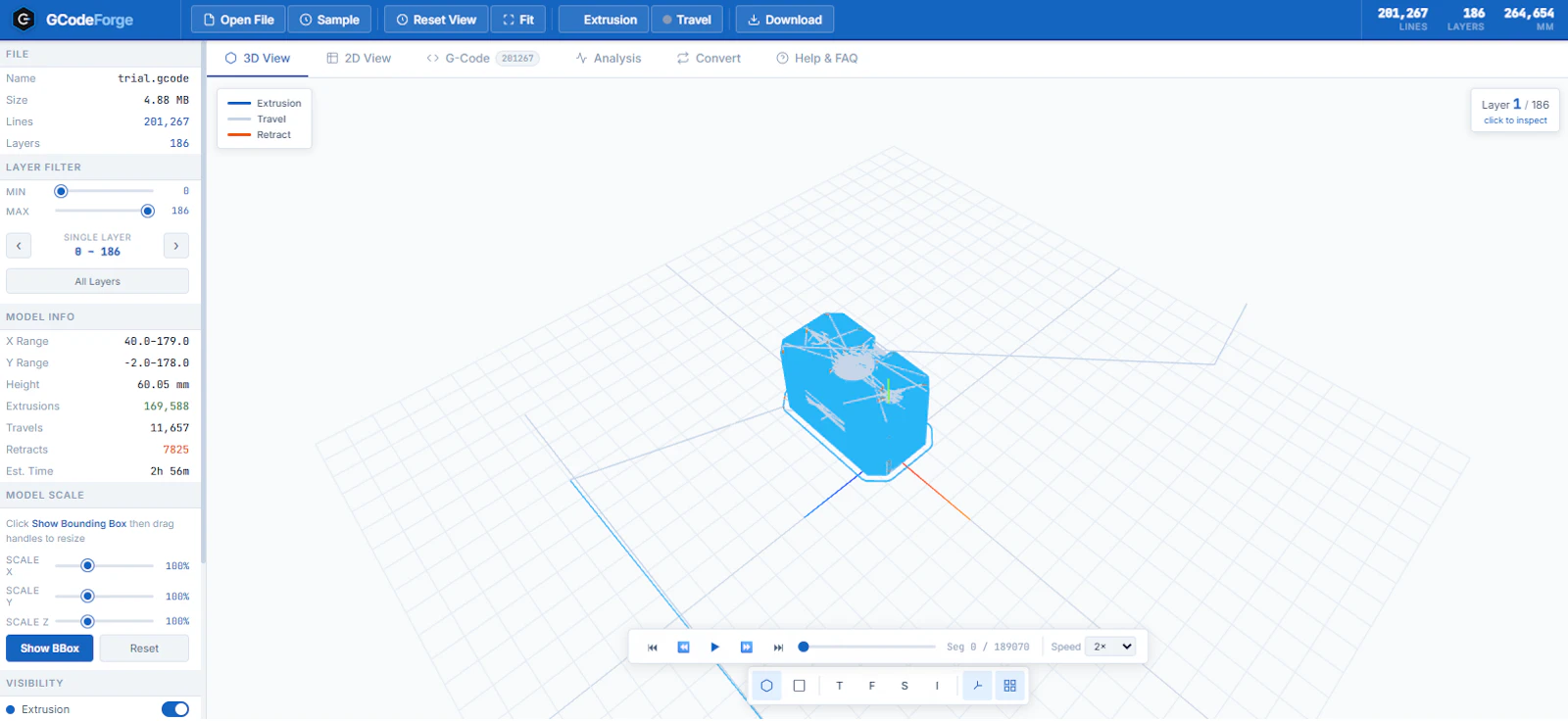 GCodex screenshot 2