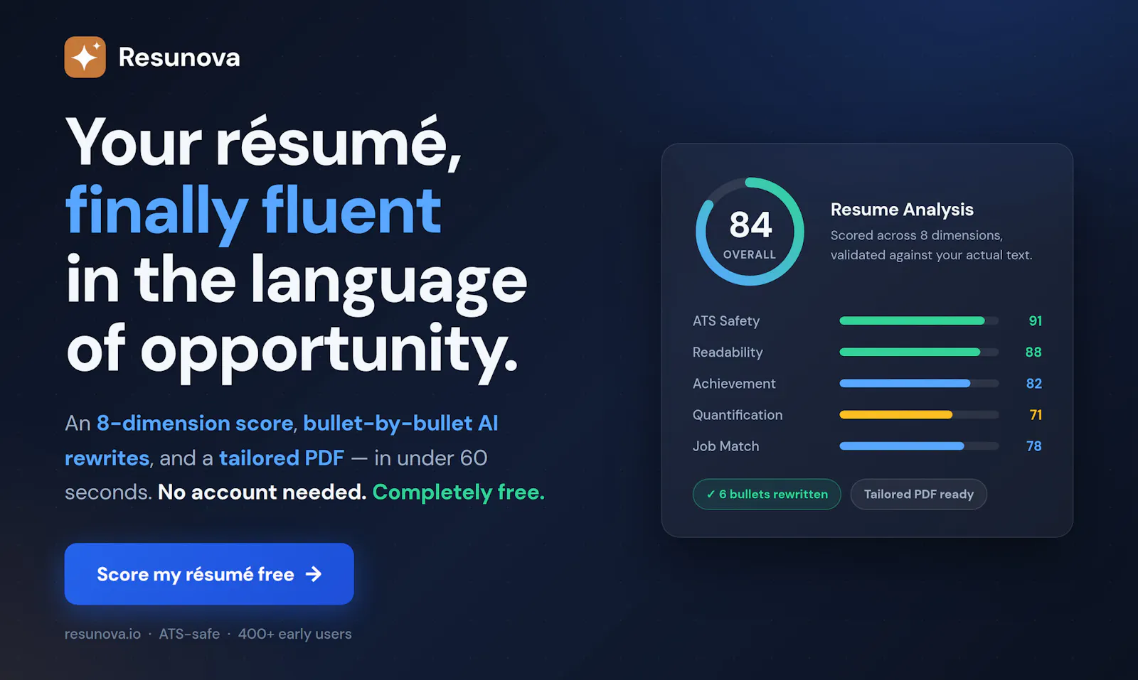 Resunova screenshot 1