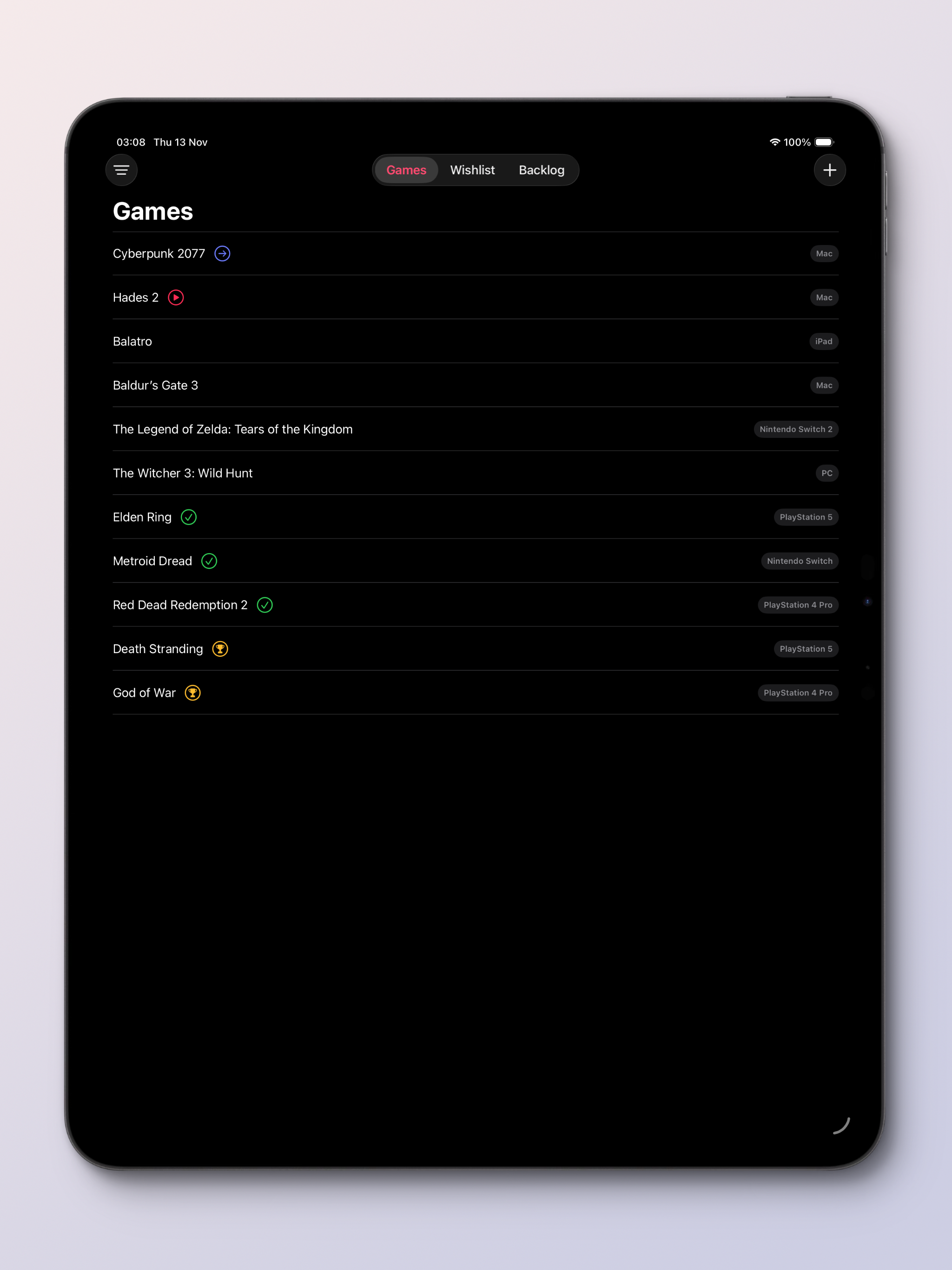 Game Menu gallery image