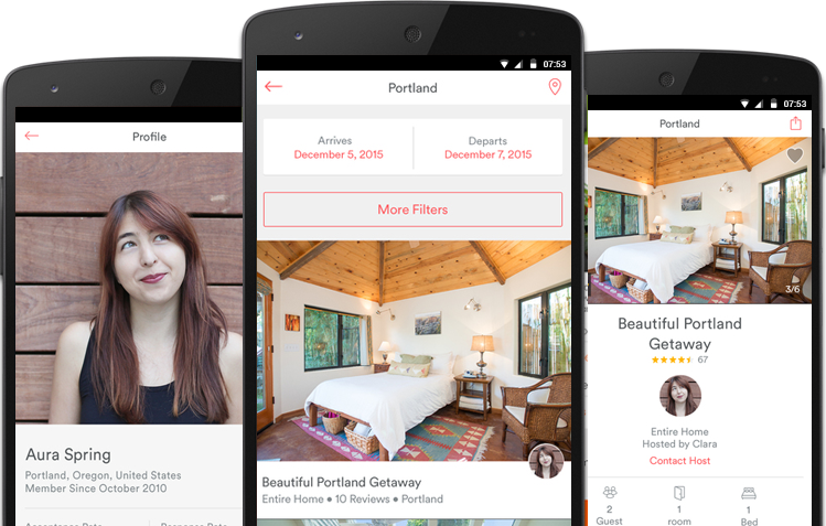 vacation rental booking service application