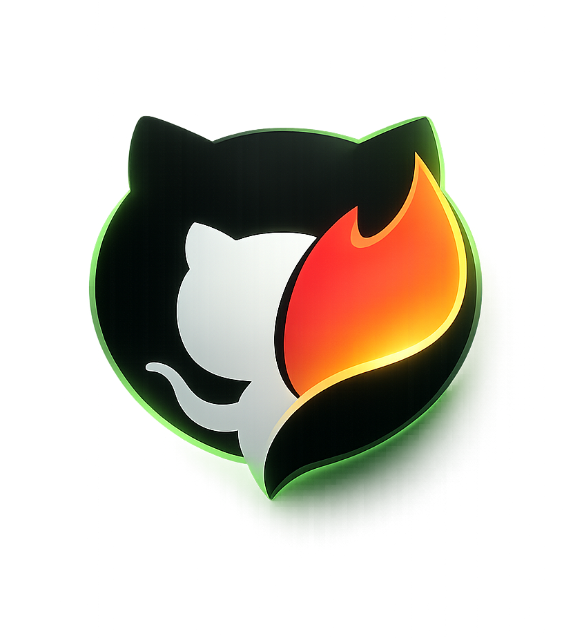 _gitinder - Product Hunt launch logo and brand identity