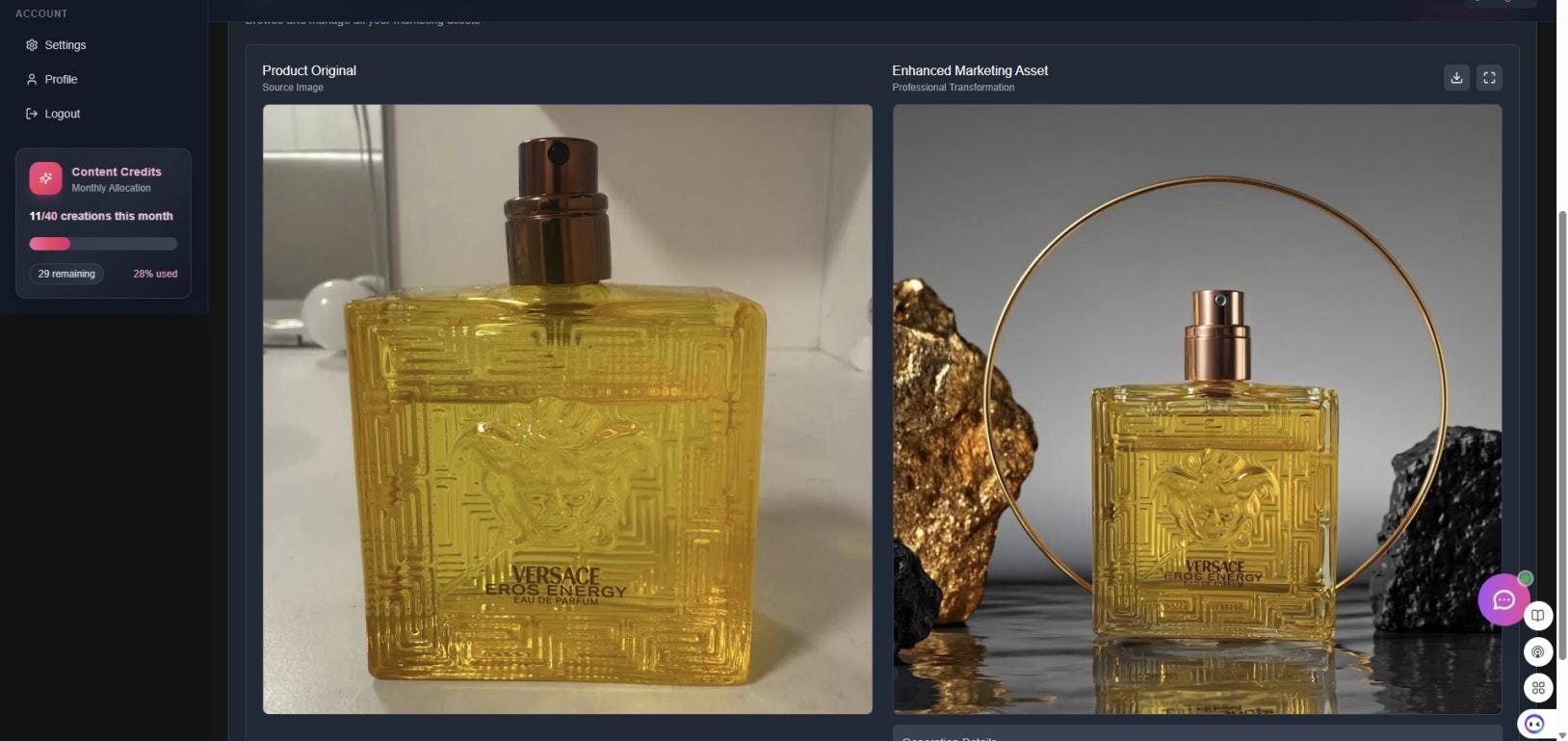 Mídia 15 de CF Studio - Transforme fotos de produtos em anúncios de US $ 5 mil em 30 segundos com ai