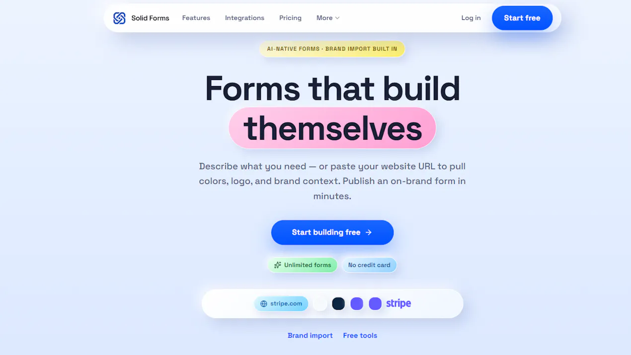 Solid Forms product