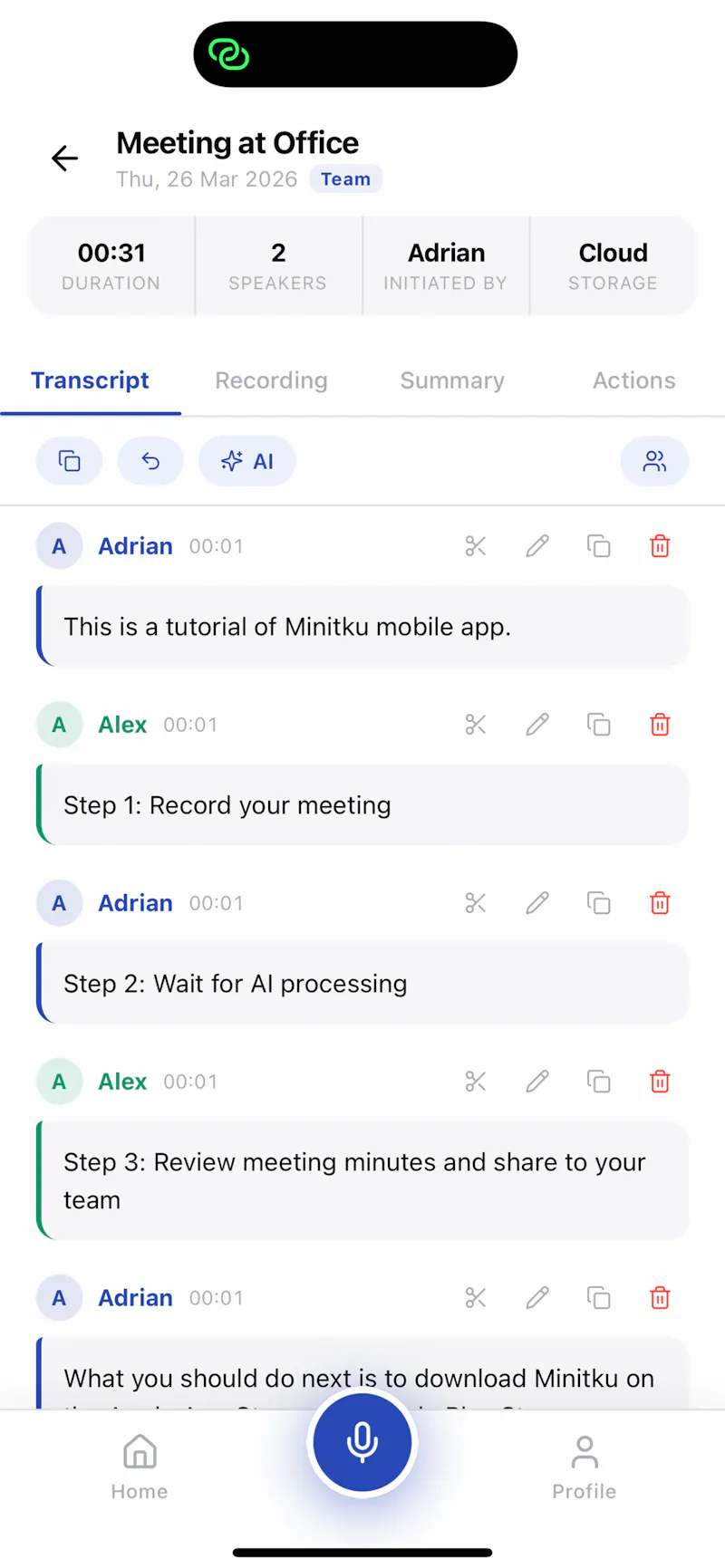 Minitku screenshot 2