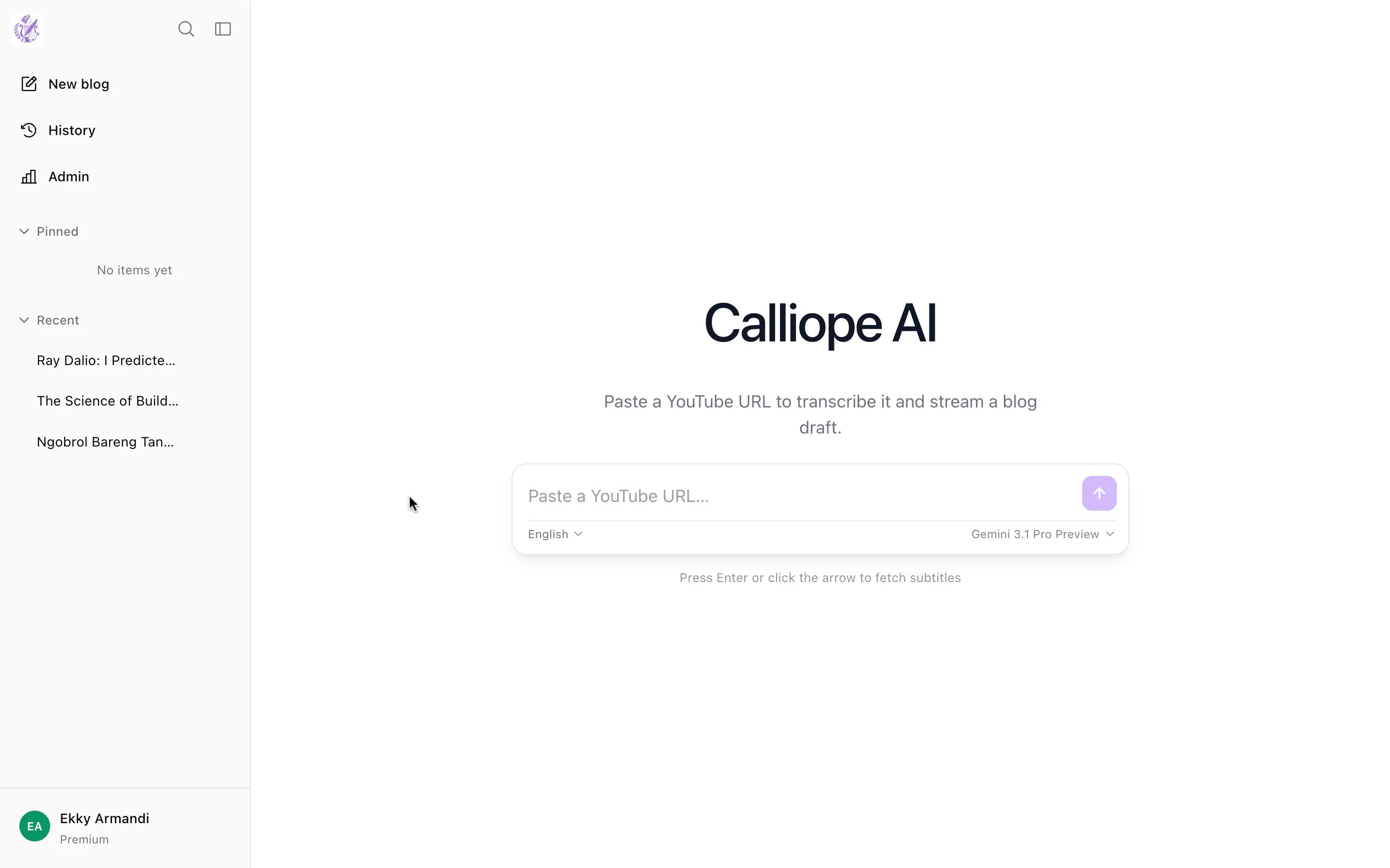 Calliope AI gallery image