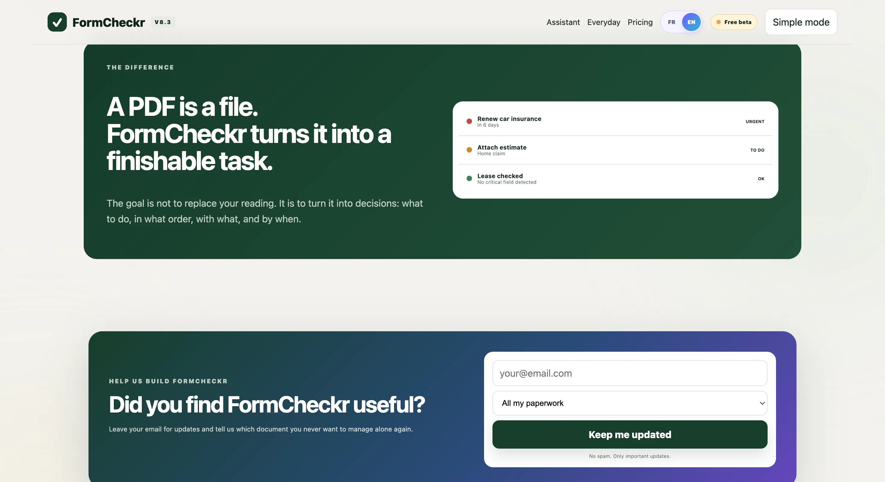 FormCheckr V8.2 BETA gallery image