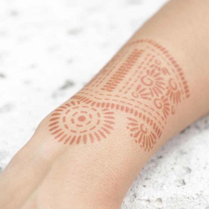 Wrist Cuff Henna Tattoo with Mandala