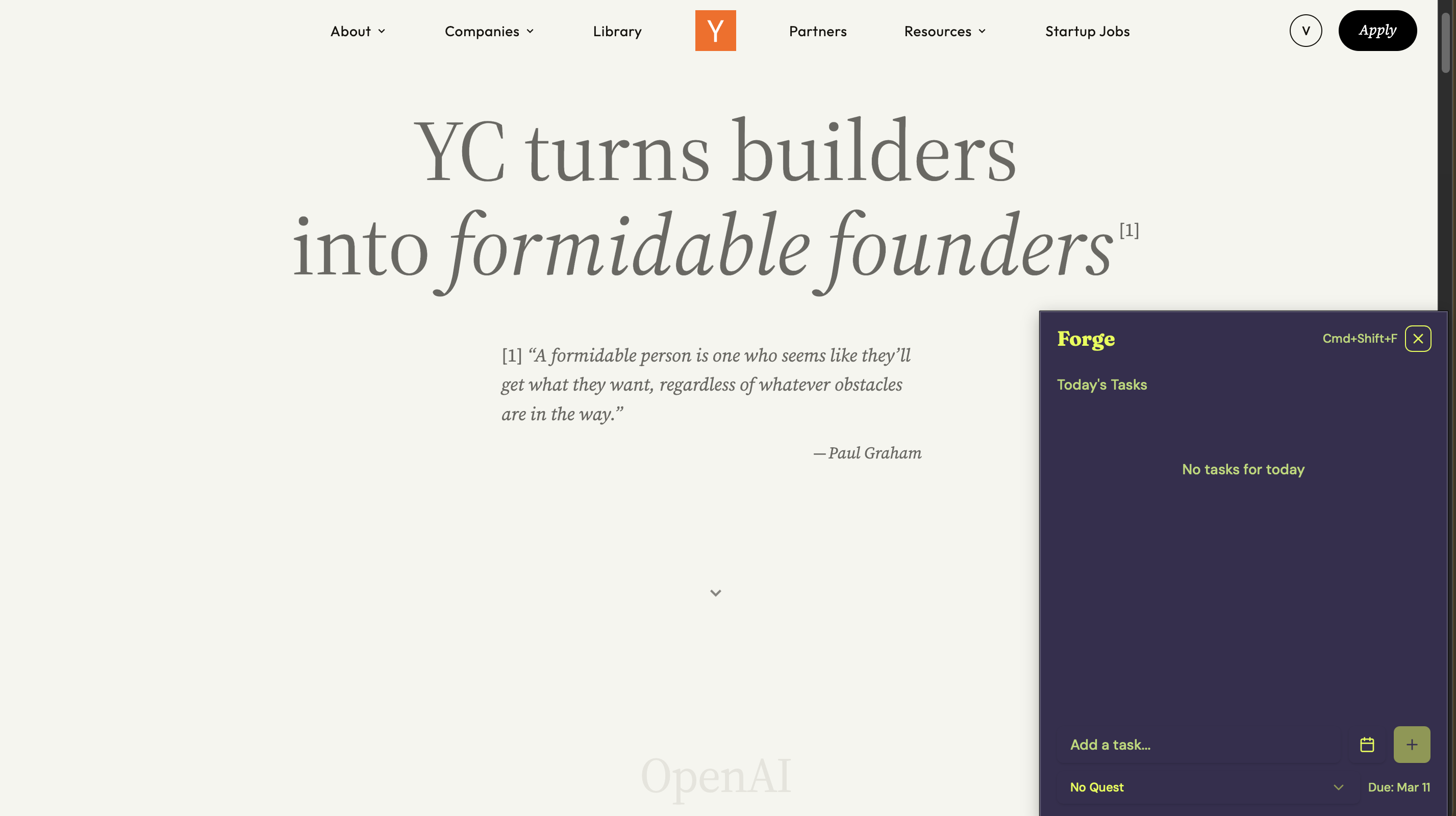 Forge - Screenshot 3 showing product features and functionality