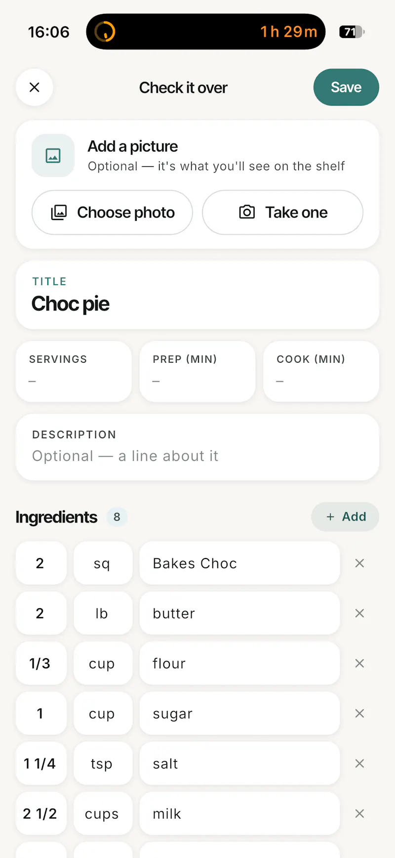 Recipe Savr screenshot 2