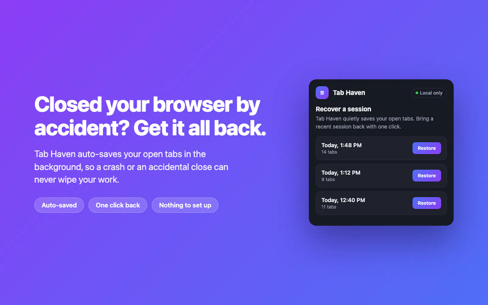 Tab Haven screenshot 2
