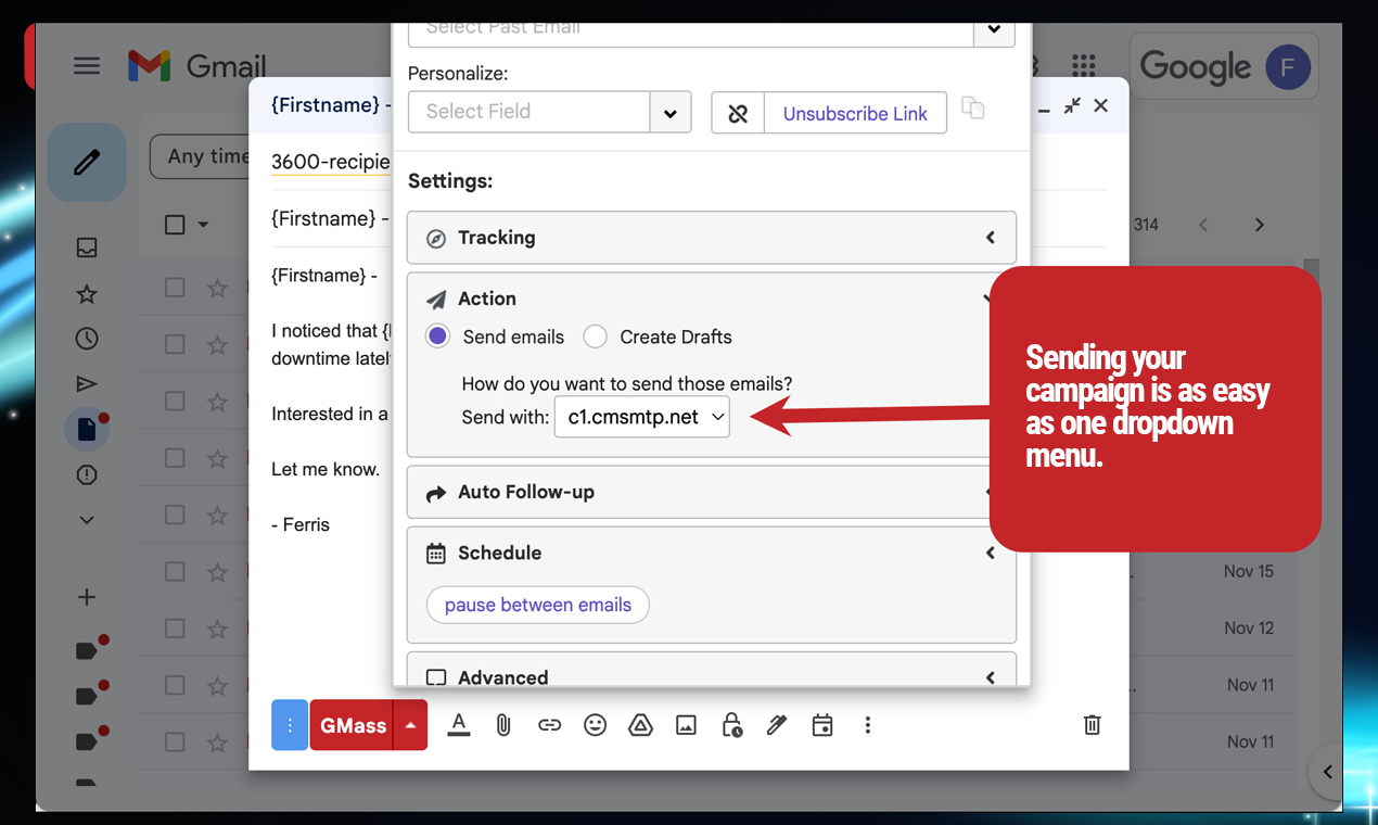 ColdSMTP by GMass media 3