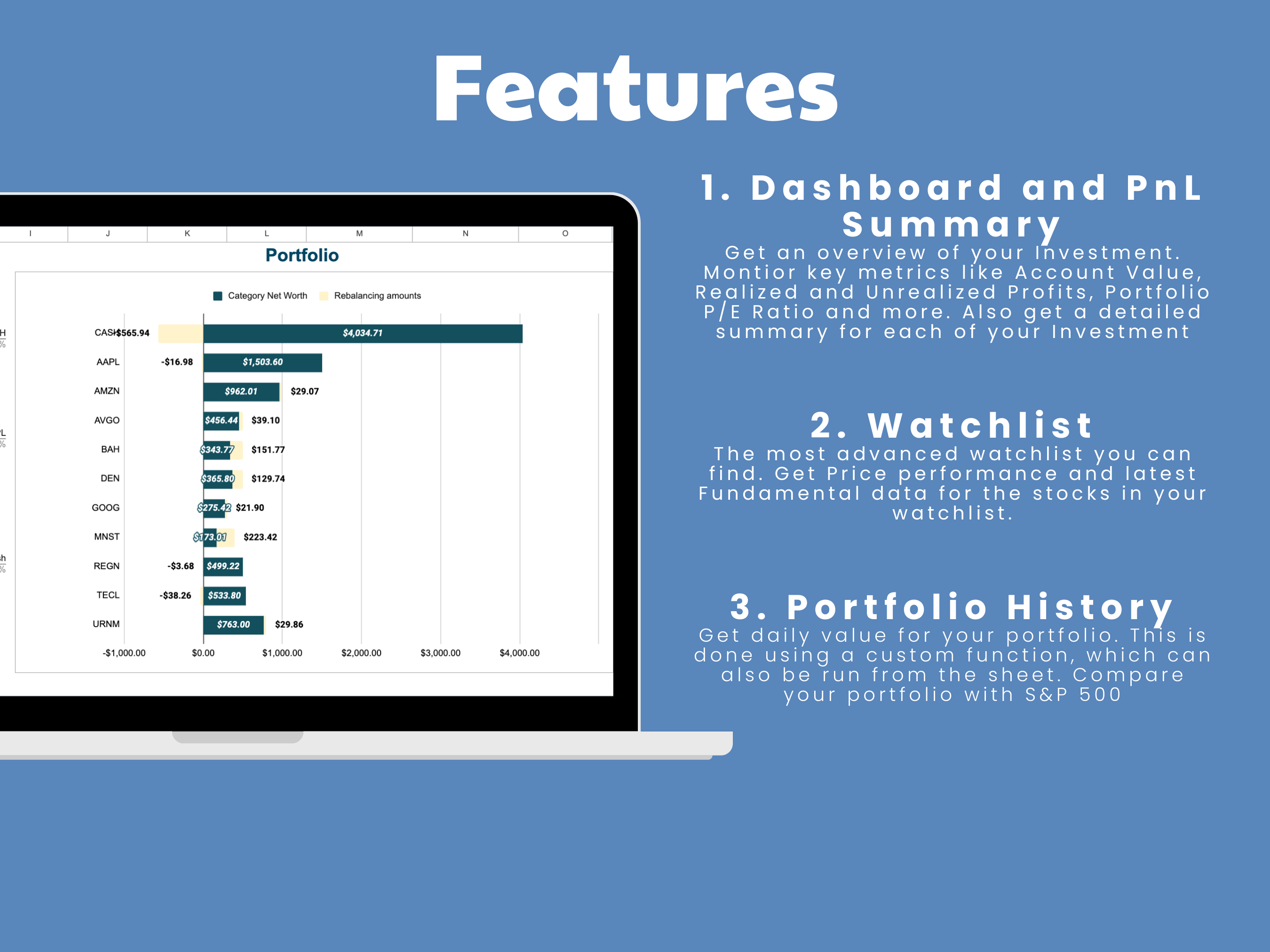 Investment Portfolio Tracker + Watchlist media 2
