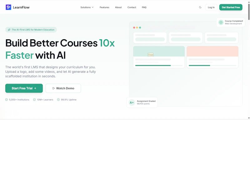 LearnFlow LMS screenshot 1
