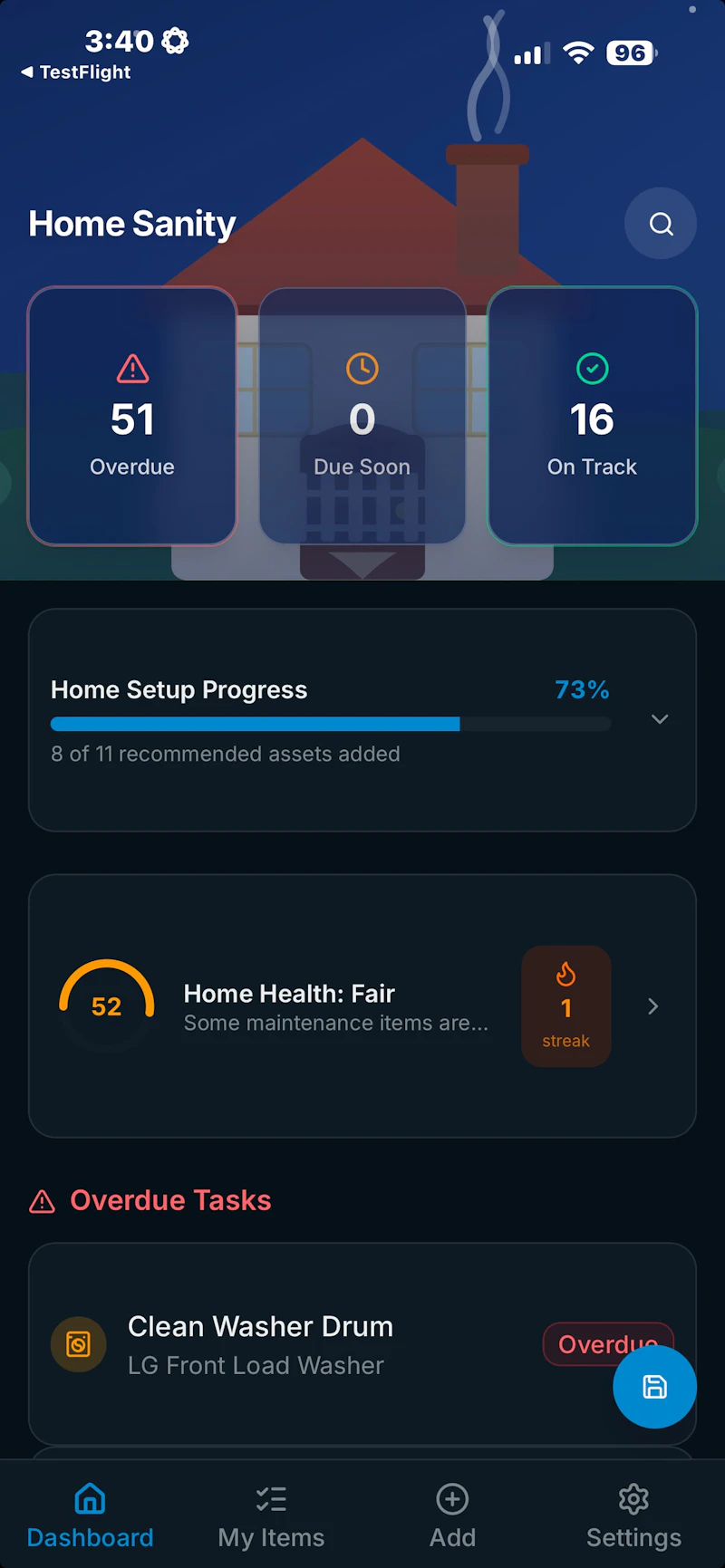 Home-Sanity screenshot 1