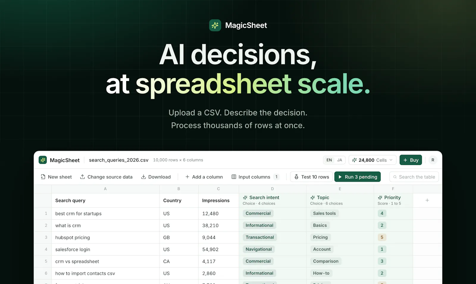 MagicSheet screenshot 1