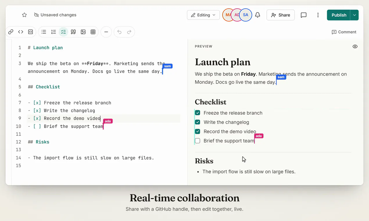 Markdoc screenshot 4