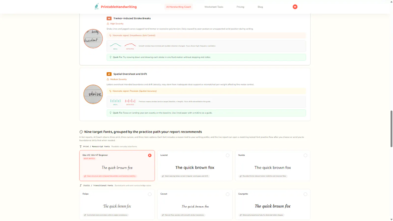PrintableHandwriting screenshot 4