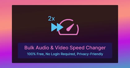 Bulk Audio & Video Speed Changer gallery image