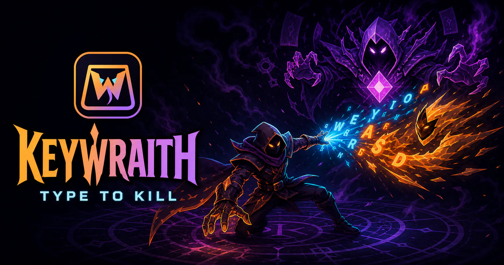 Keywraith — typing game, type to kill gallery image