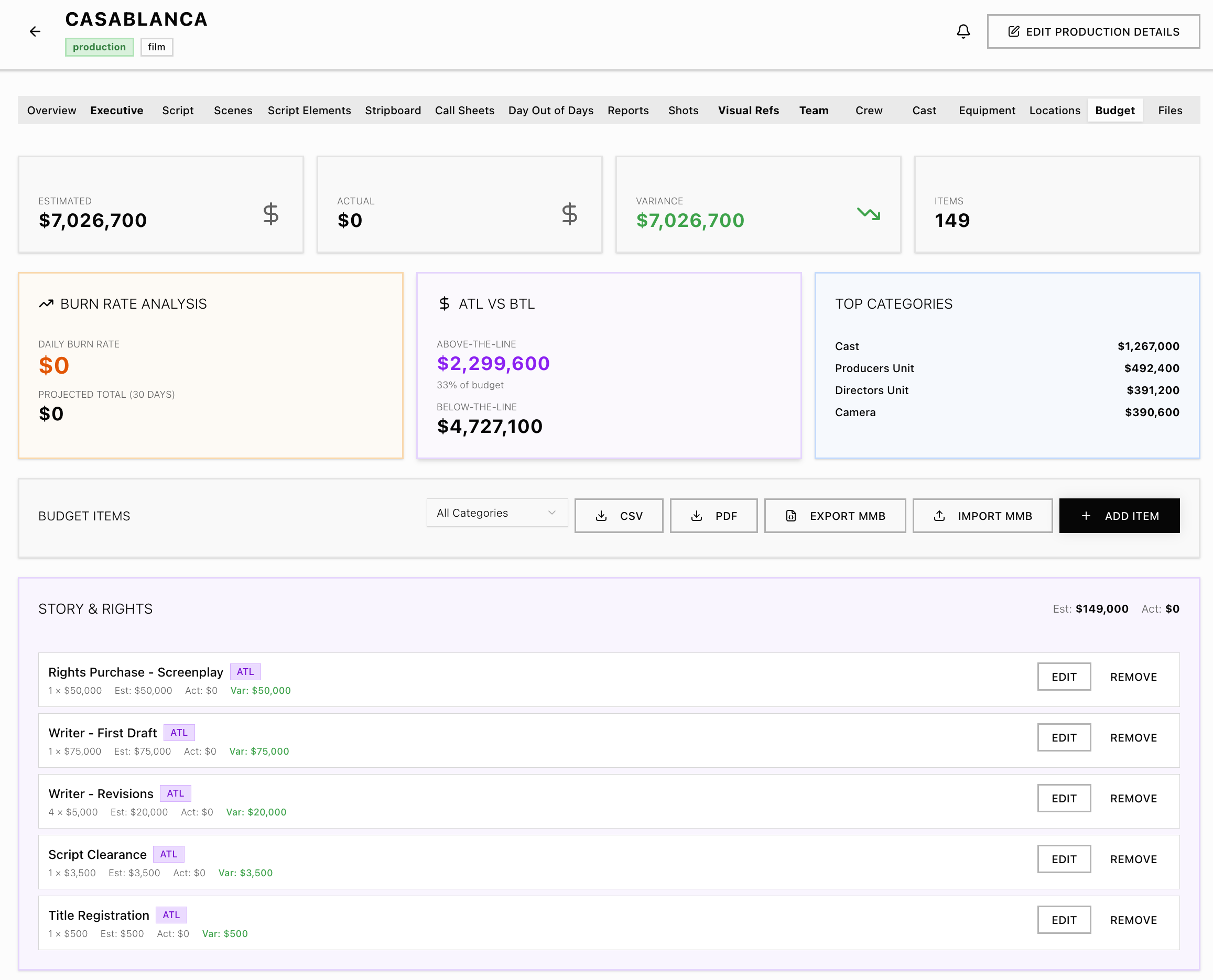 Production Standard - Screenshot 3 showing product features and functionality