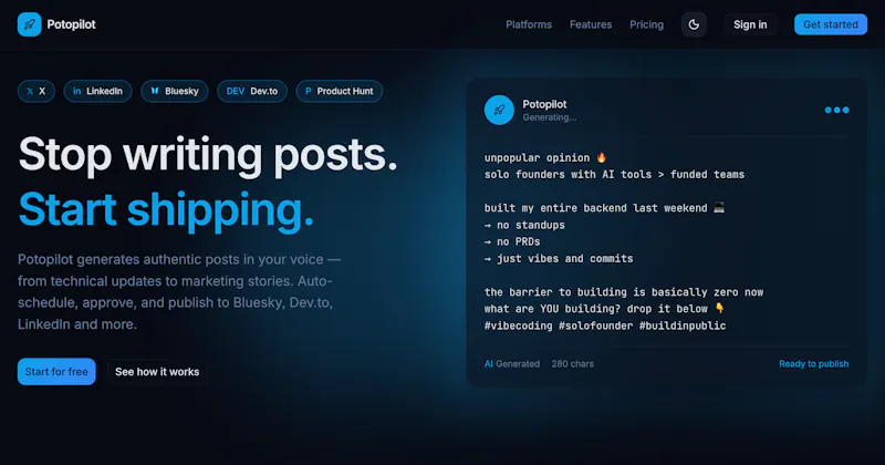 Potopilot screenshot 2