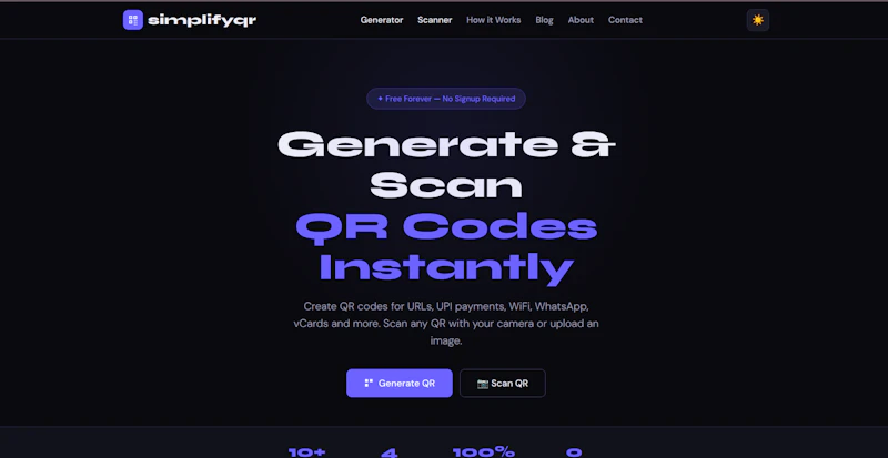 SimplifyQR screenshot 1