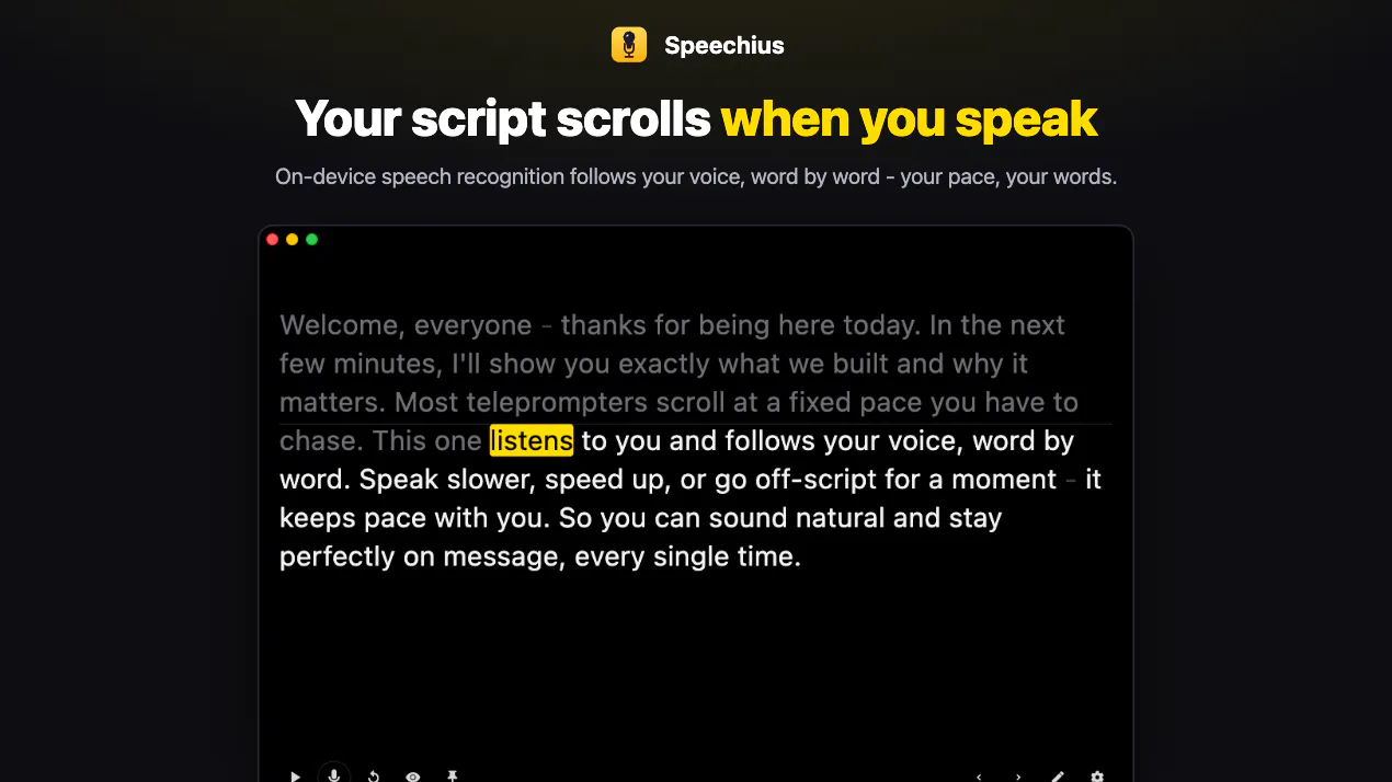 Speechius product