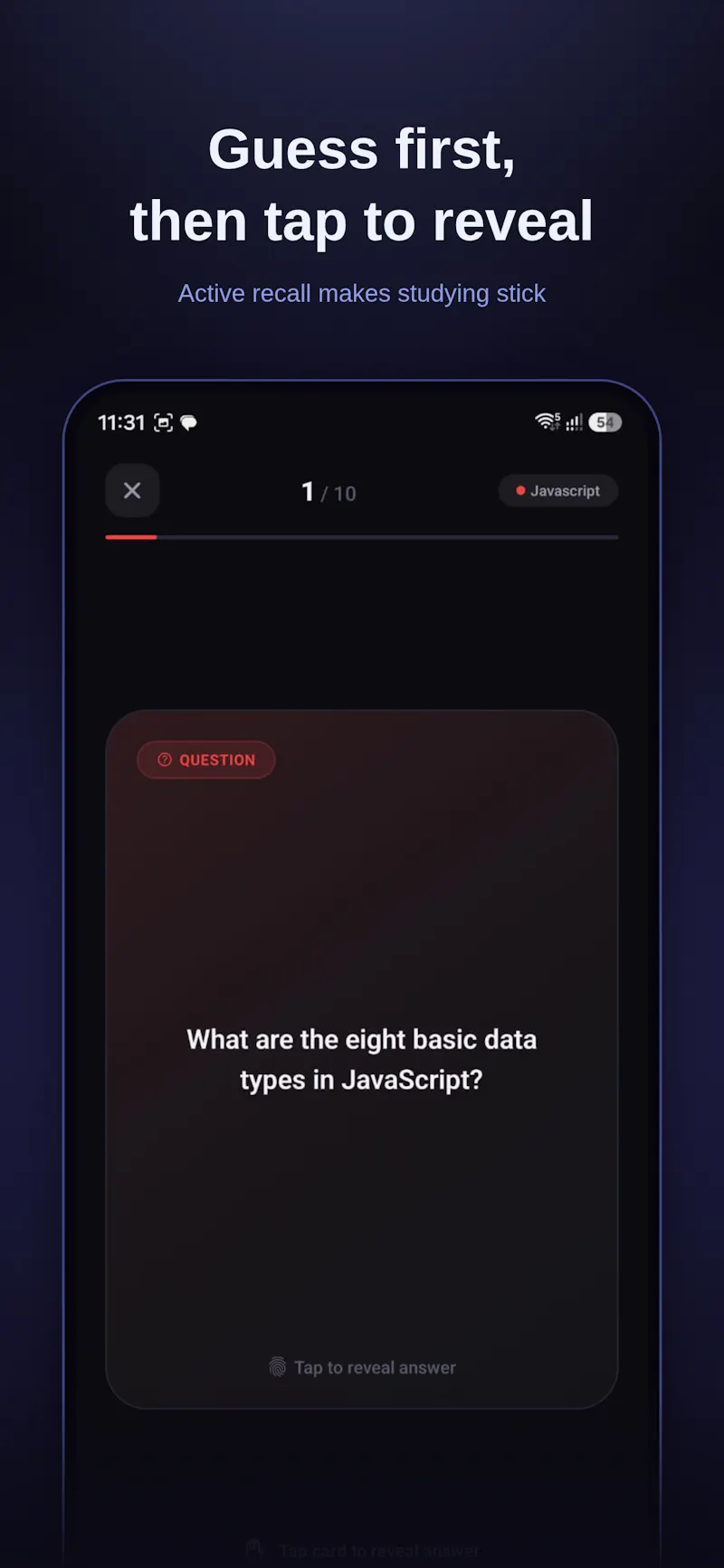 Flashcard AI screenshot 1
