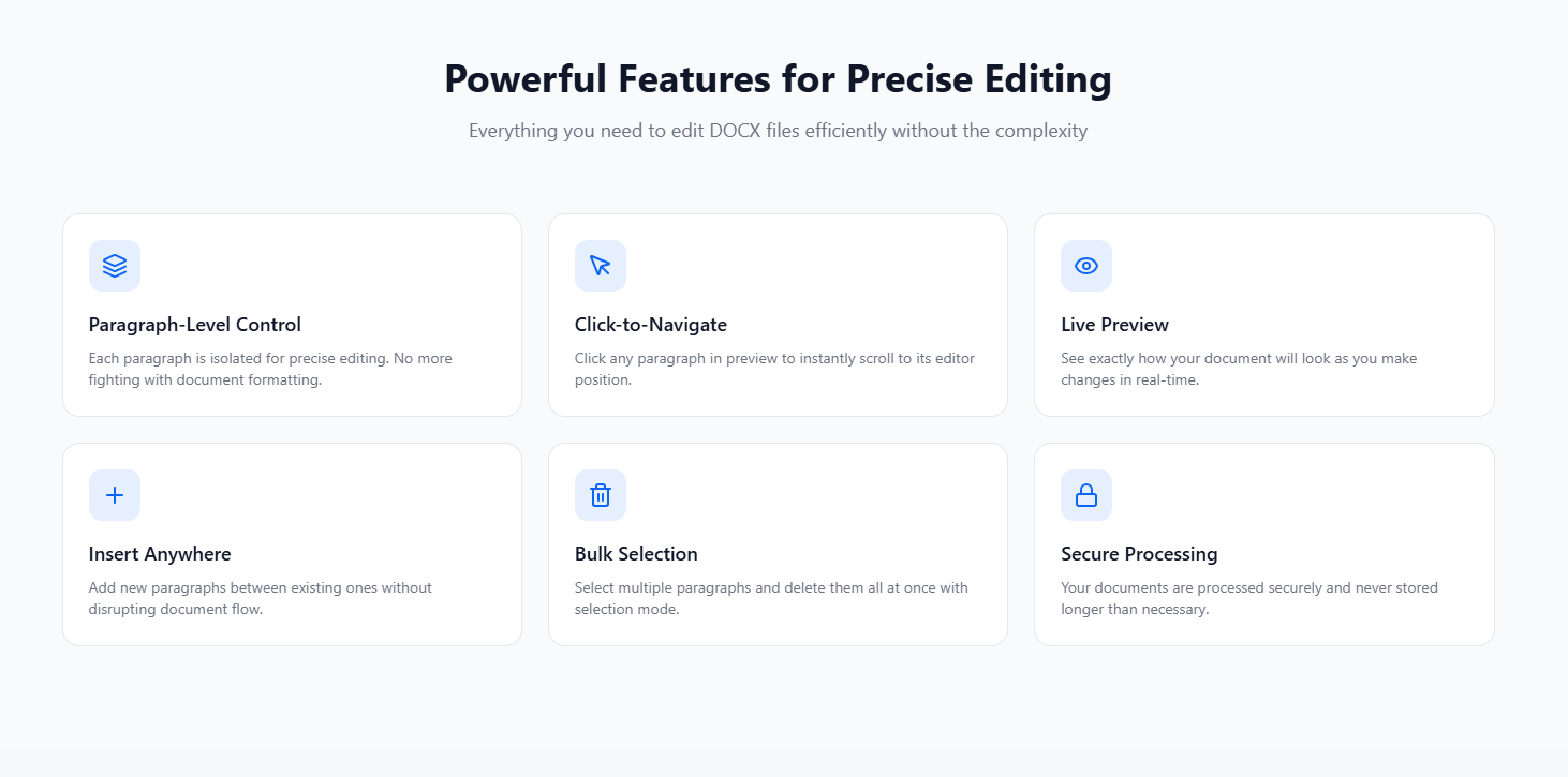 DocReplacer - Screenshot 4 showing product features and functionality