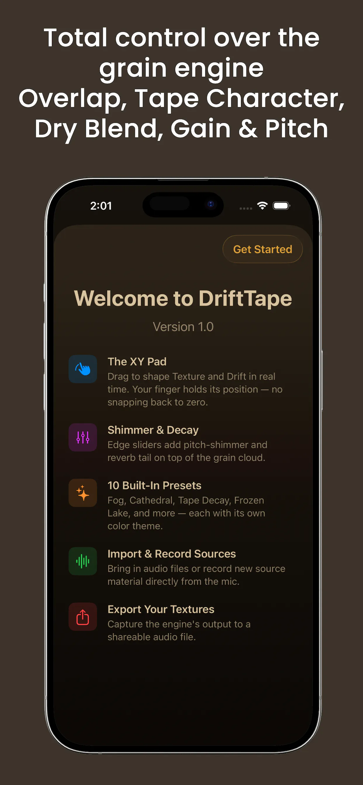 DriftTapePro: Granular Synthesizer gallery image