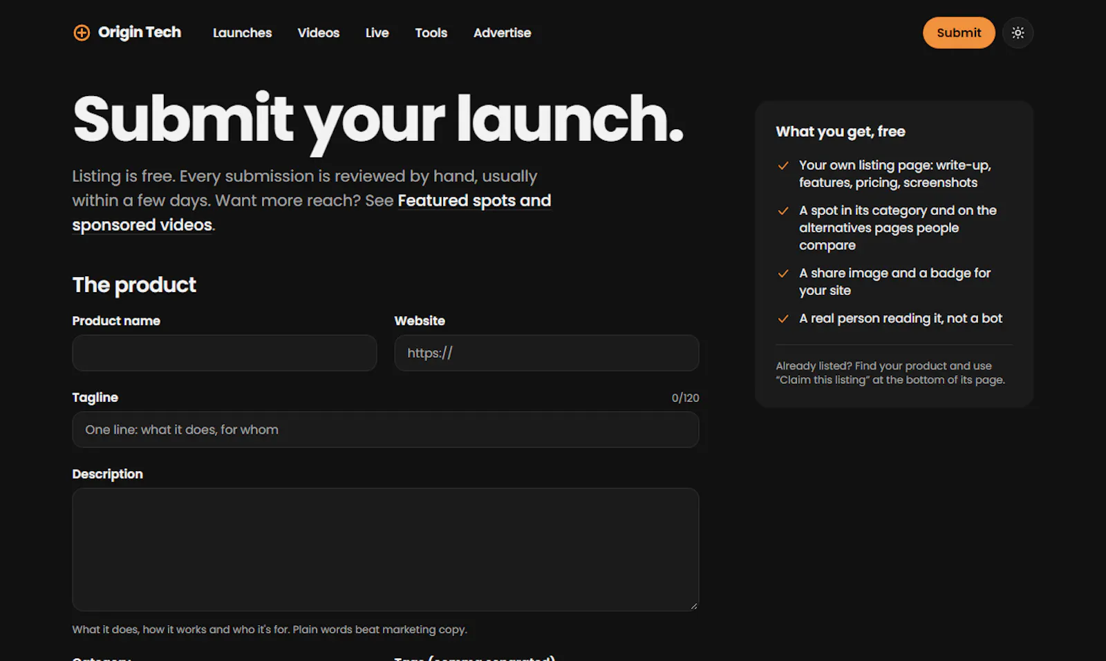 Origin Tech screenshot 2