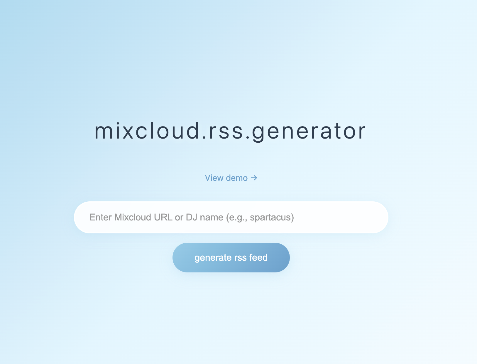 mixcloud.rss.generator gallery image