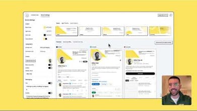 Créez votre marque personnelle avec notre plateforme intuitive - Infographie montrant une interface conviviale avec différentes options de personnalisation.