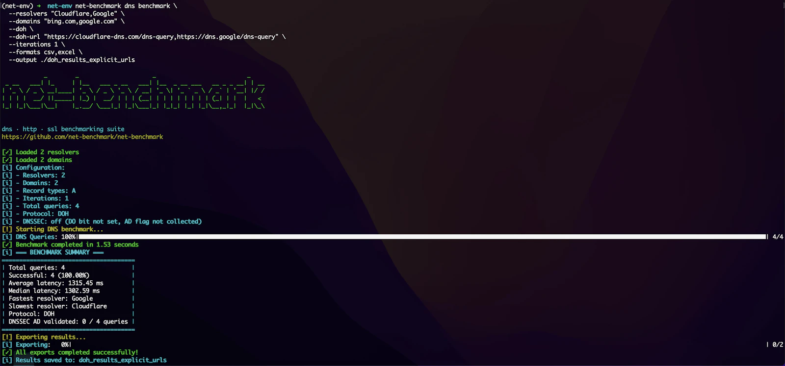 net-benchmark screenshot 2
