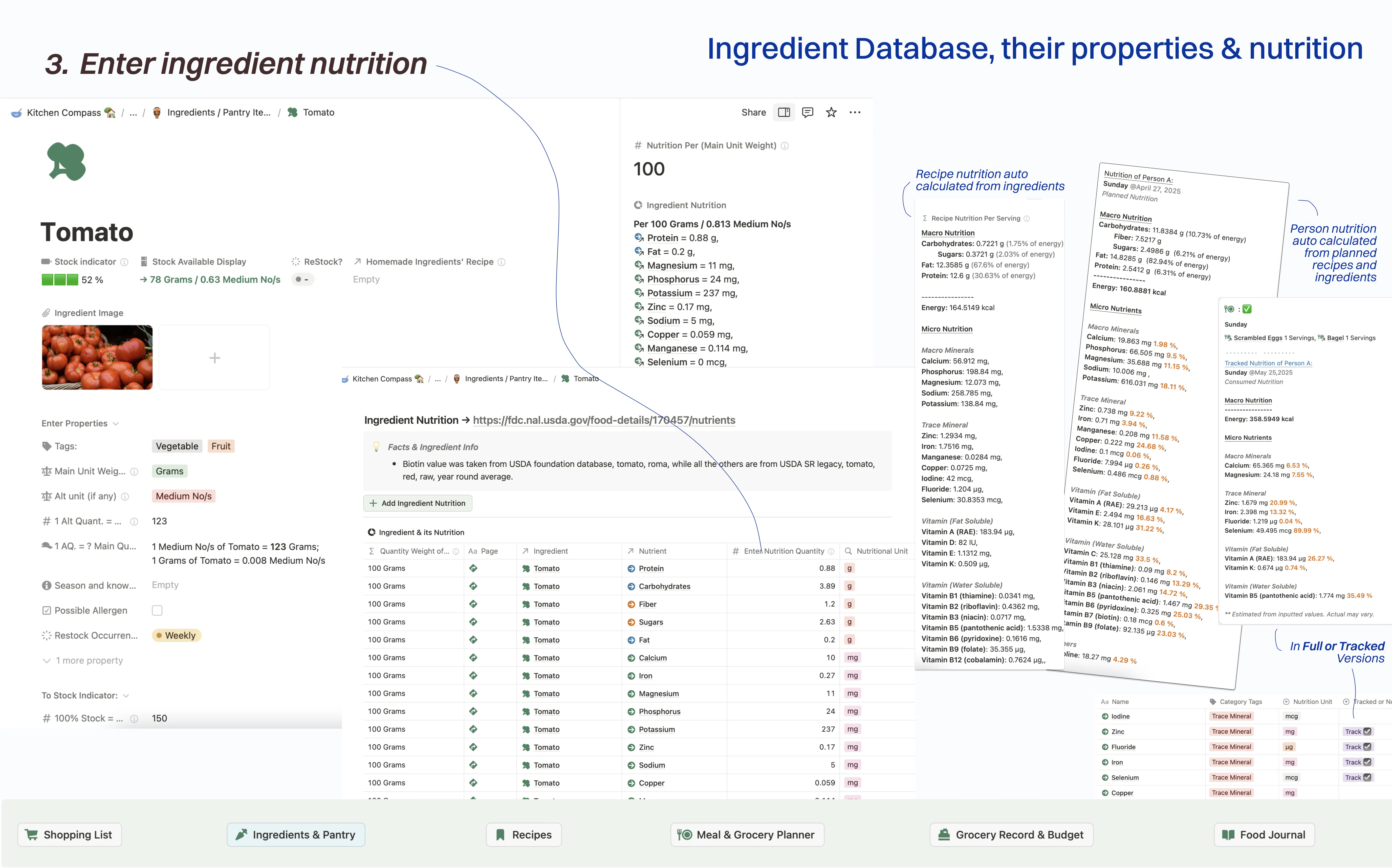Advanced Notion Meal Planner gallery image