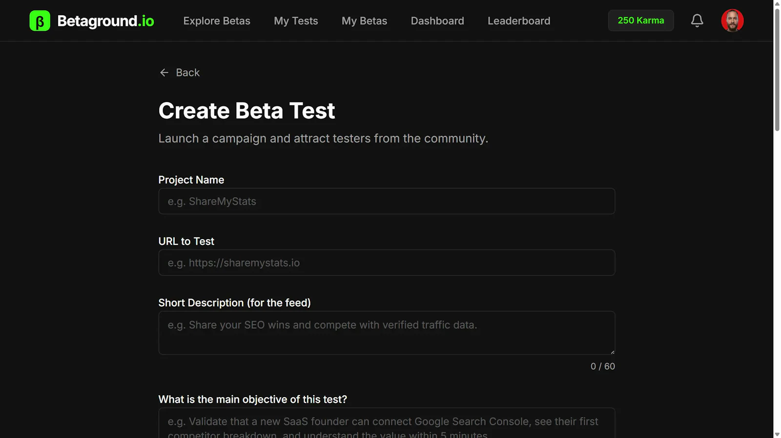 Betaground screenshot 5