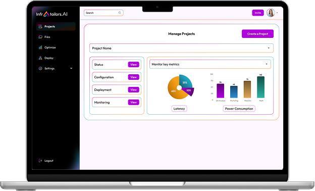 Infratailors - Main product screenshot demonstrating key features and user interface