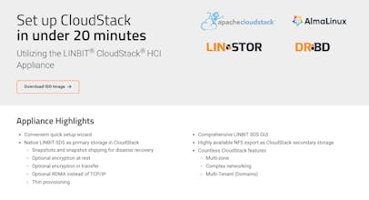 LINBIT CloudStack HCI Appliance gallery image