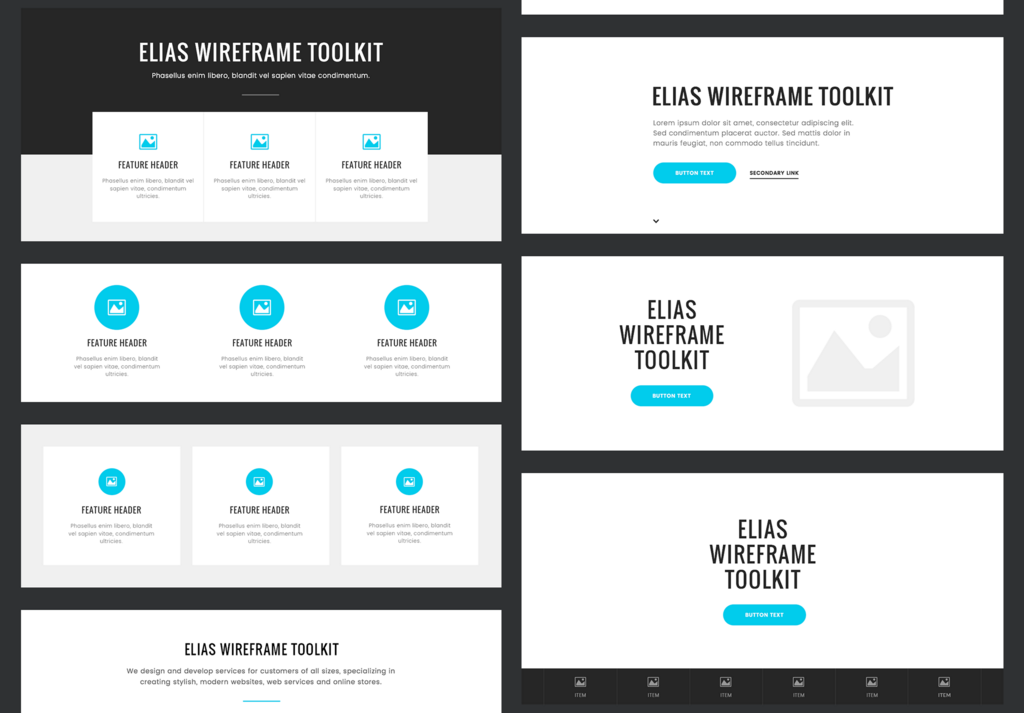 Elias WIreframe Toolkit gallery image