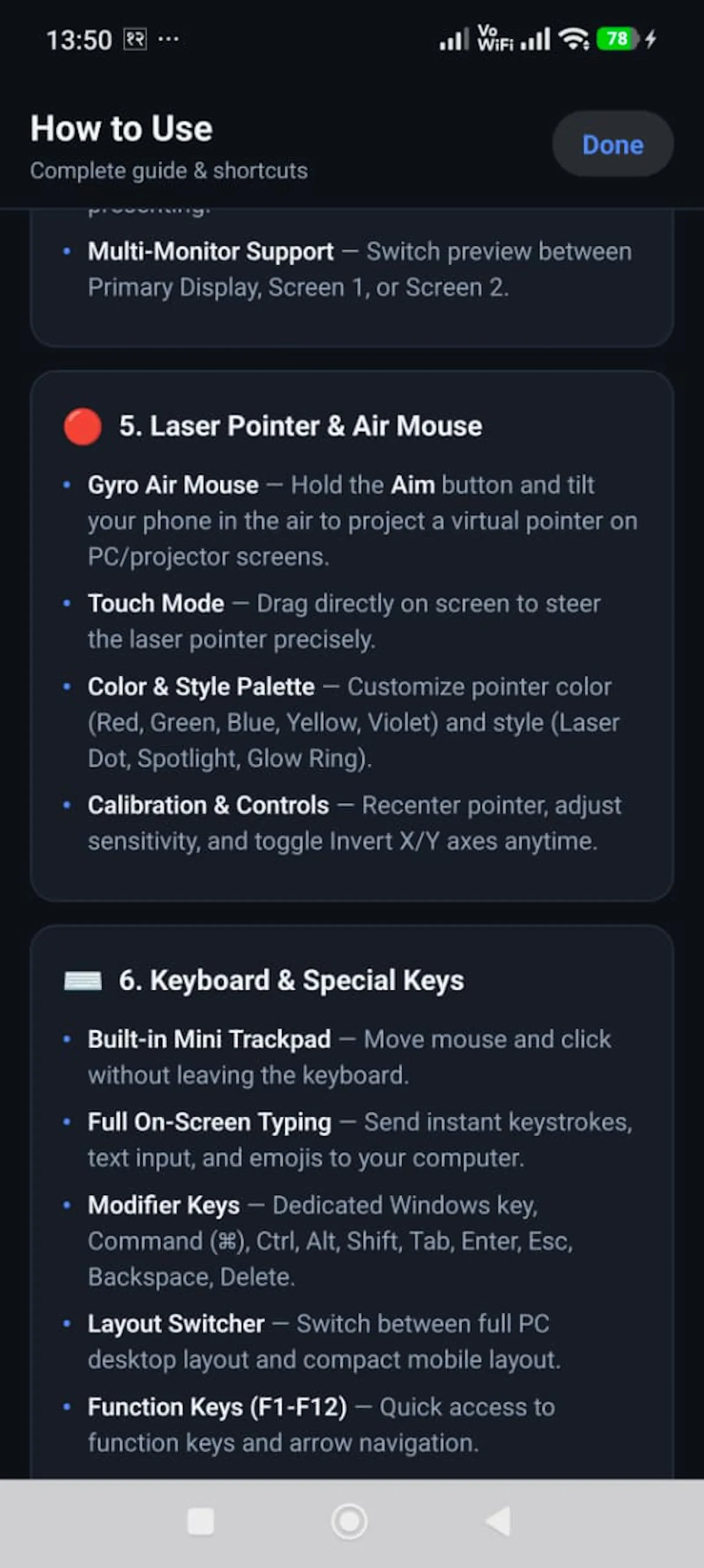 Airpoint: Presenter, Trackpad & manymore screenshot 21