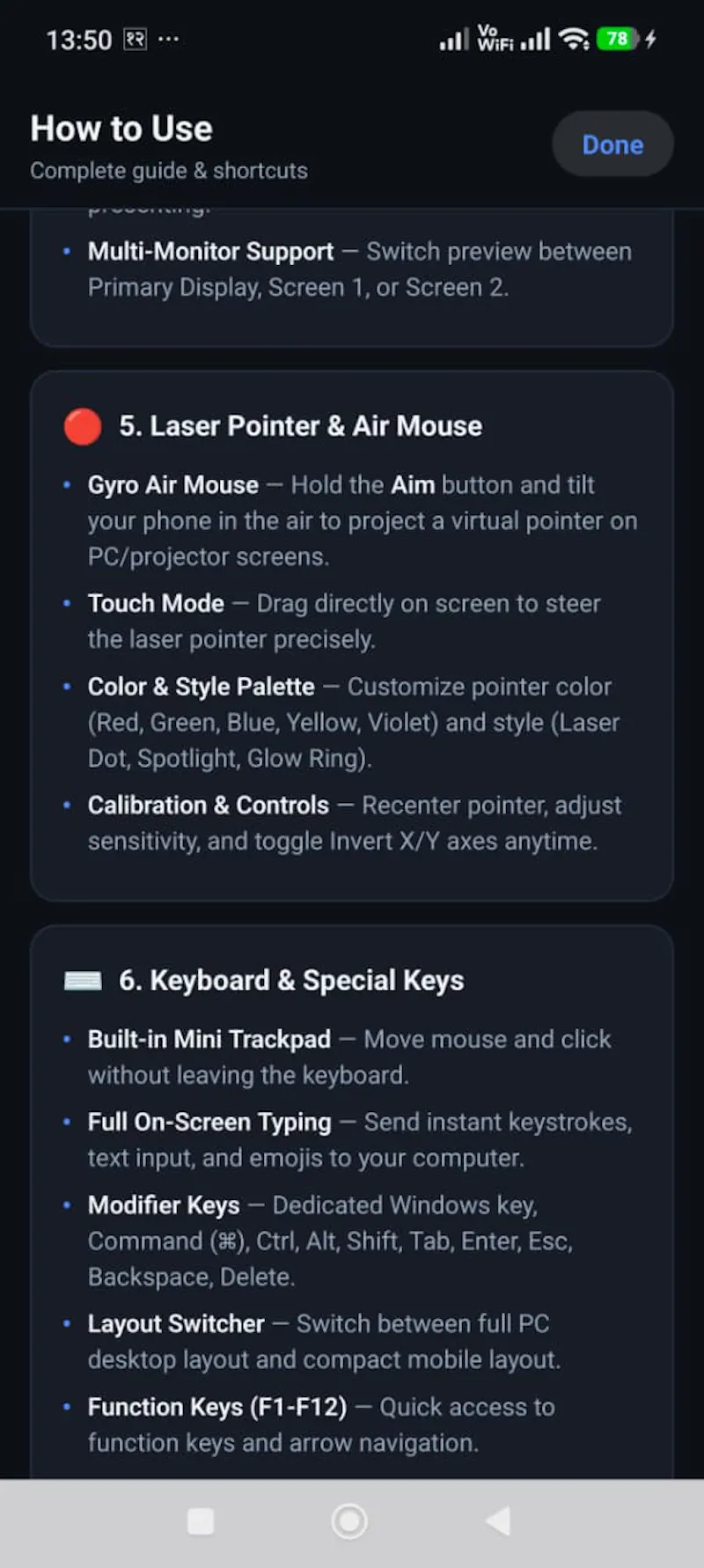 Airpoint: Presenter, Trackpad & manymore screenshot 21