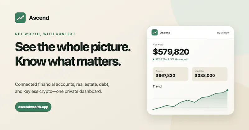 Ascend: Net Worth Tracker screenshot 2