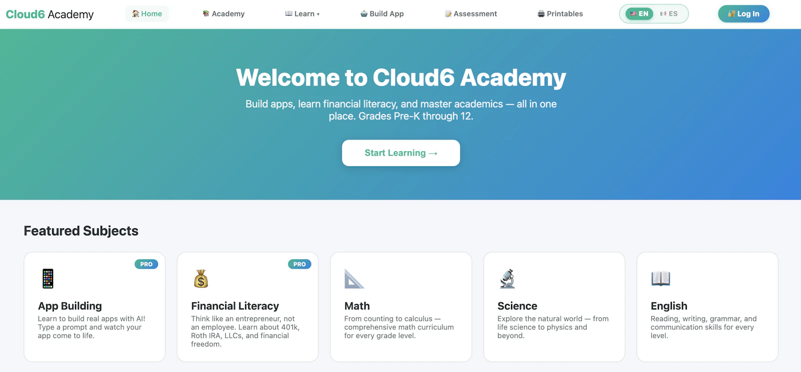 Cloud6 Academy — Teaching Kids To Use AI screenshot 2